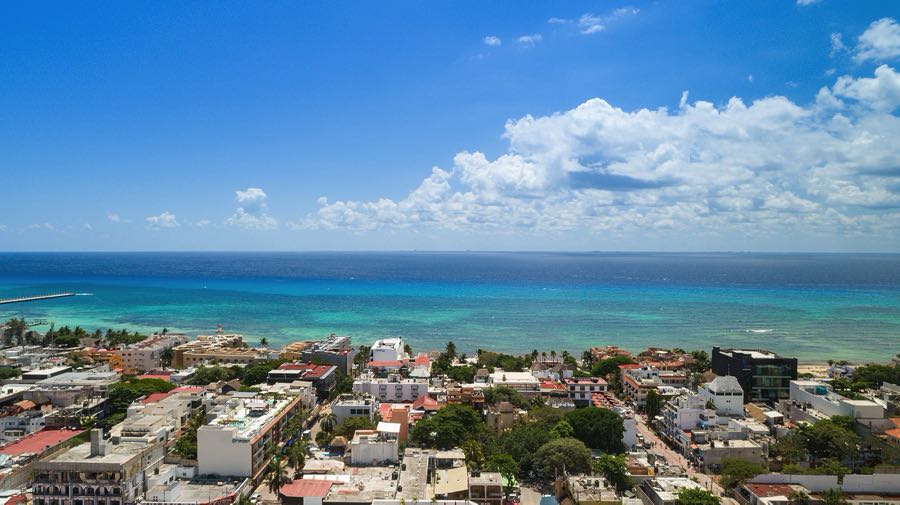 Vista panorámica de Playa del Carmen