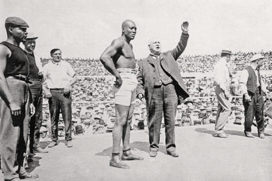 Historia del boxeo_Jack Johnson pelea