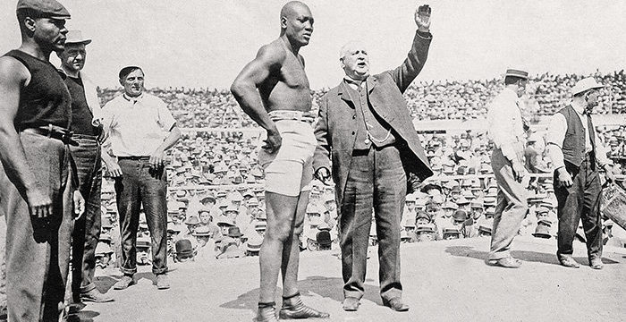 Historia del boxeo_Jack Johnson pelea