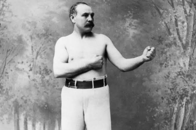 Historia del boxeo: el boxeador Jem Mace posando. 