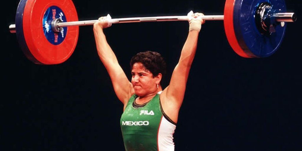 Soraya Jiménez, medallista mexicana de halterofilia para mujeres.