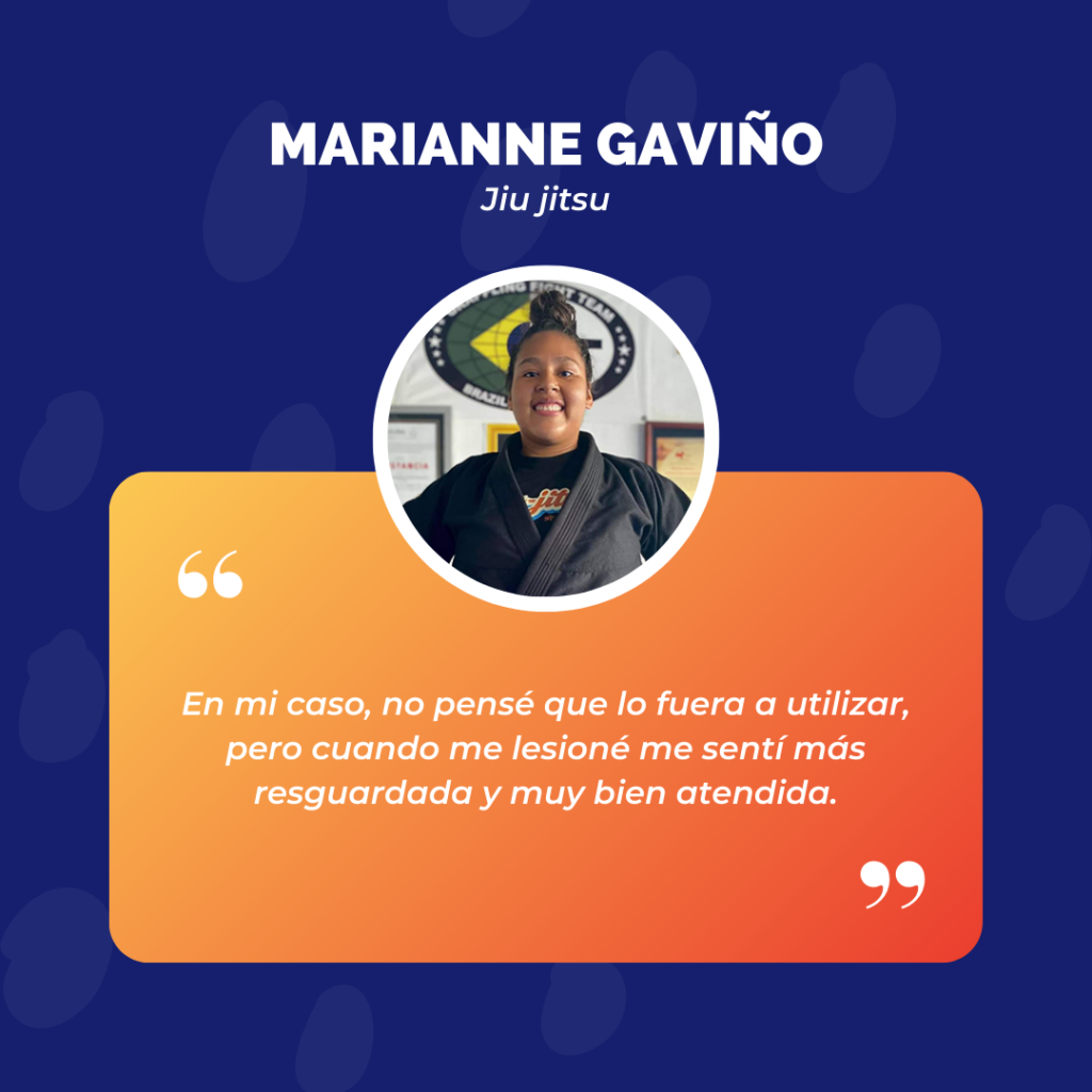 Testimonio de Marianne Gaviño sobre el seguro de accidentes para deportistas