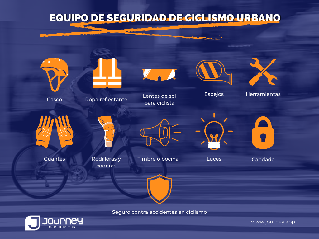 Equipo de seguridad de ciclismo urbano