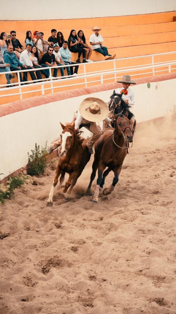 cómo se compite en la charrería