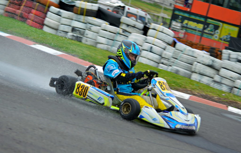 Pista de competencia del karting 