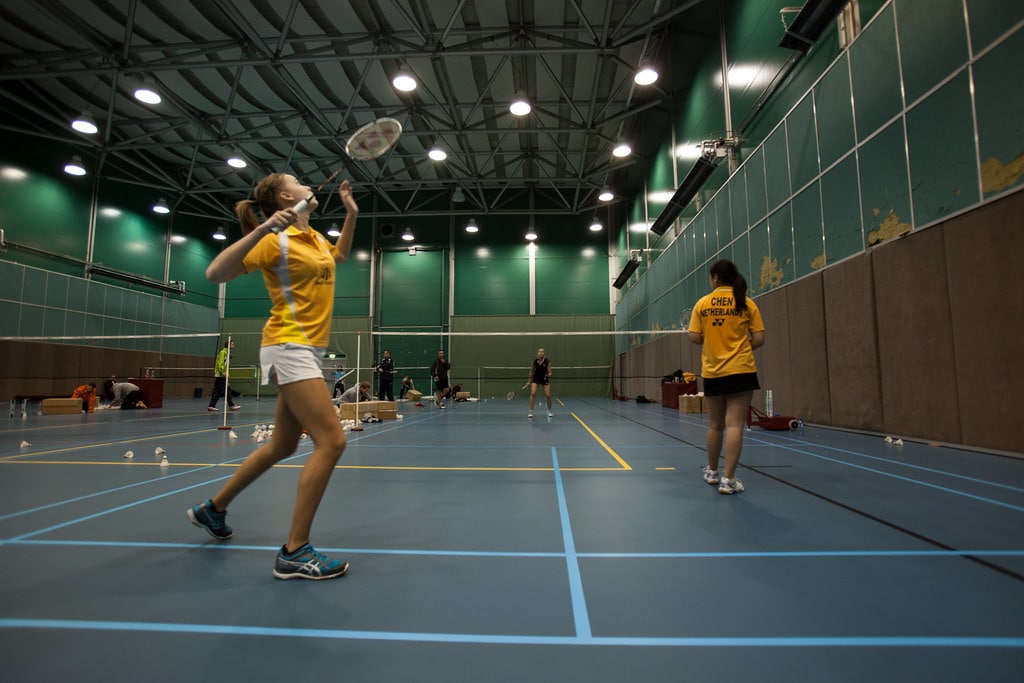 Cancha en badminton