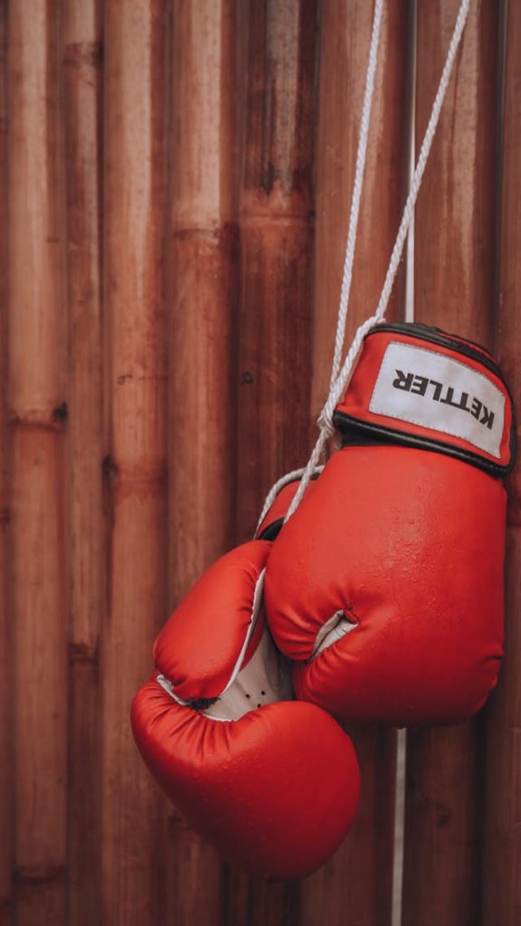 Guantes para el boxeo olímpico.