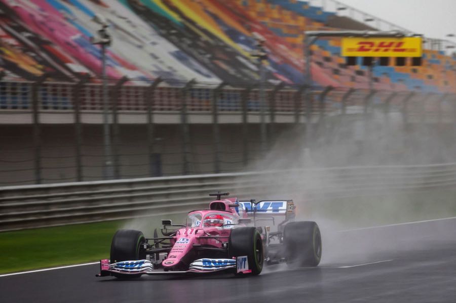 El automóvil de Checo Sergio Pérez en el Gran Premio de Turquía.